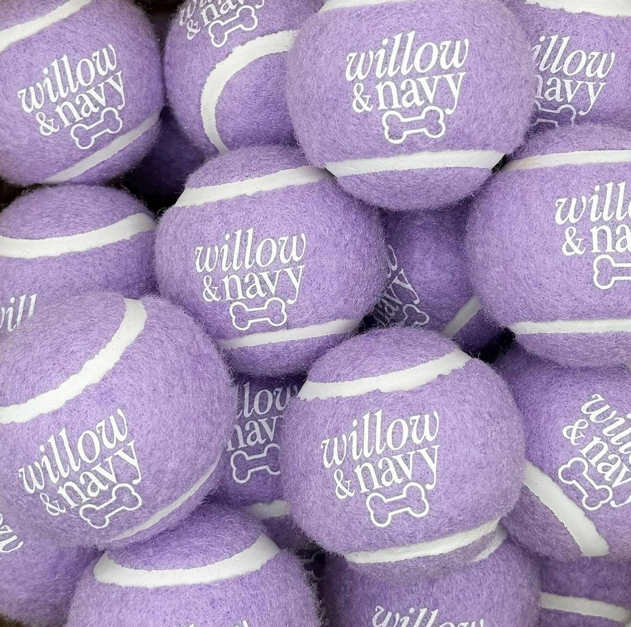 Willow & Navy – Engroshandel Apporterbold - Hund – W&N 4-pak hundetenisbolde3