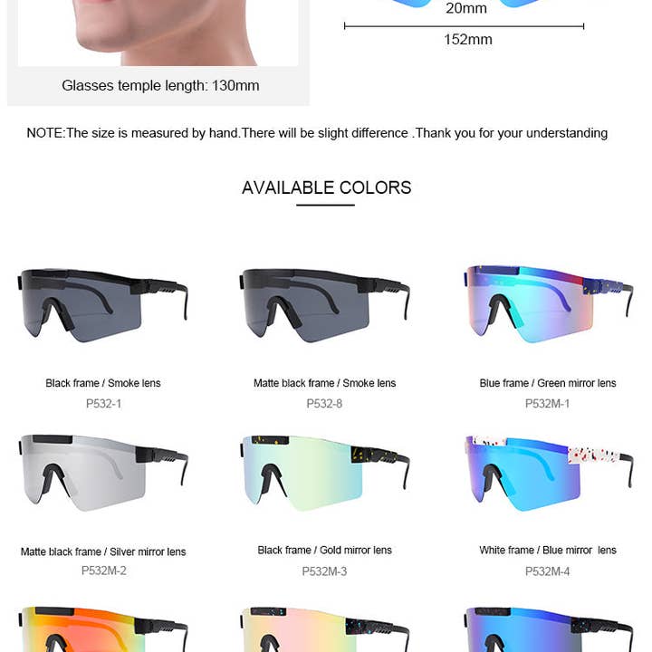 Titanio Travel Goods Group - Wholesale Sunglasses - Unisex - TUCCI Colorshift Sunglasses4