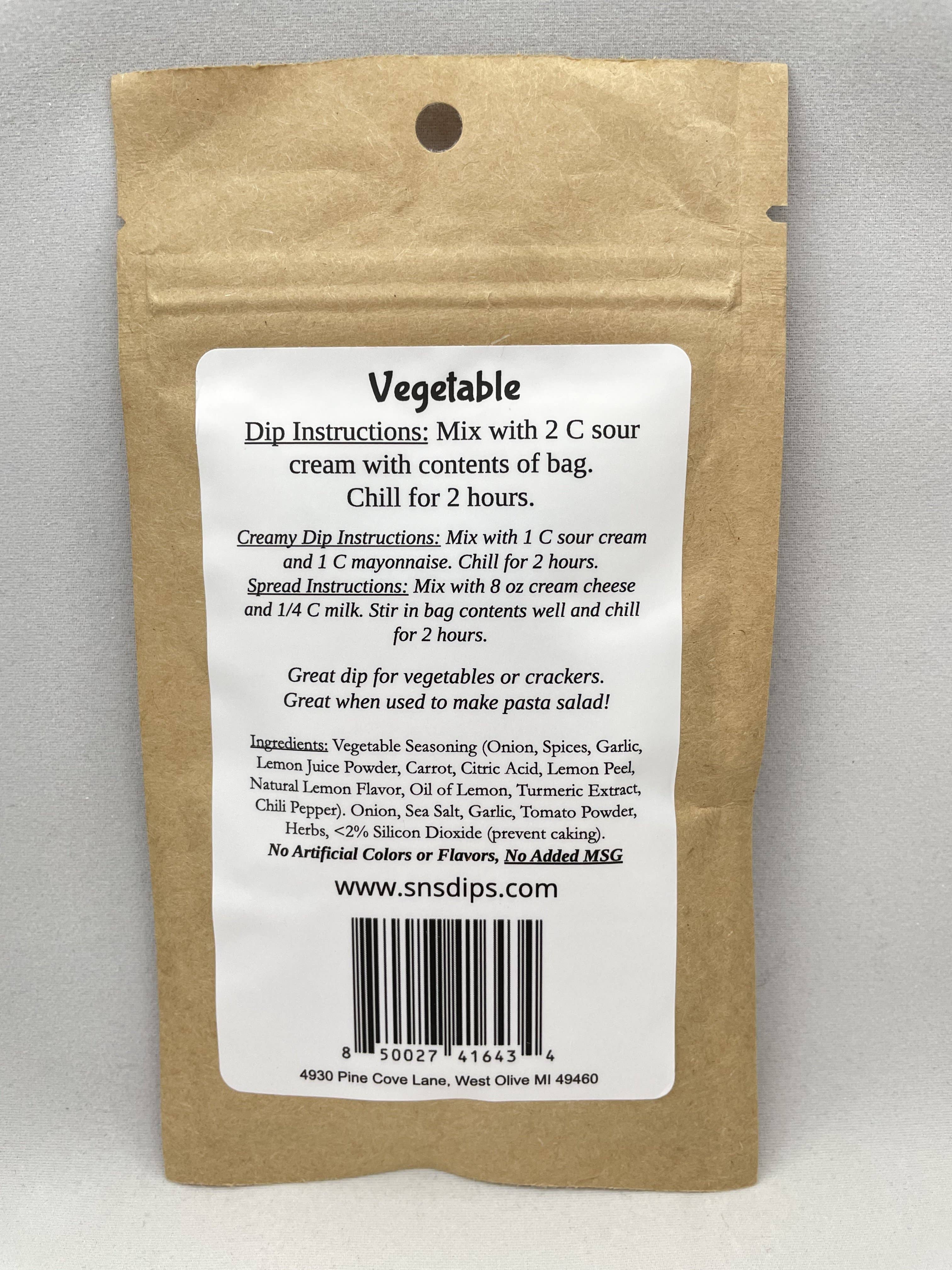 SnS Dips - Wholesale Dip - Vegetable Dip1