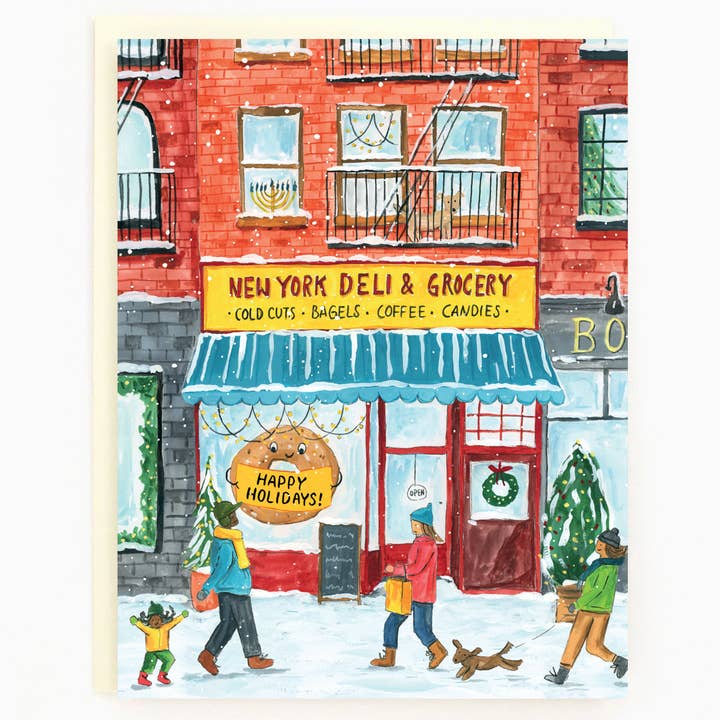The Paperhood – Großhandel Weihnachtskarte – New York Deli Weihnachtskarte