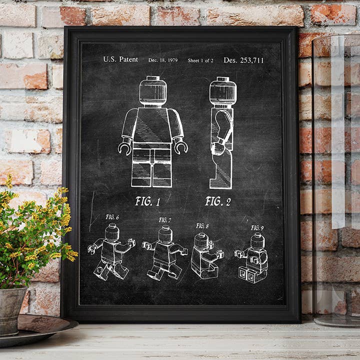 Fresh Prints of CT - Wholesale Art Print - Lego Man 1979 Patent Art Print - Toys and Games4