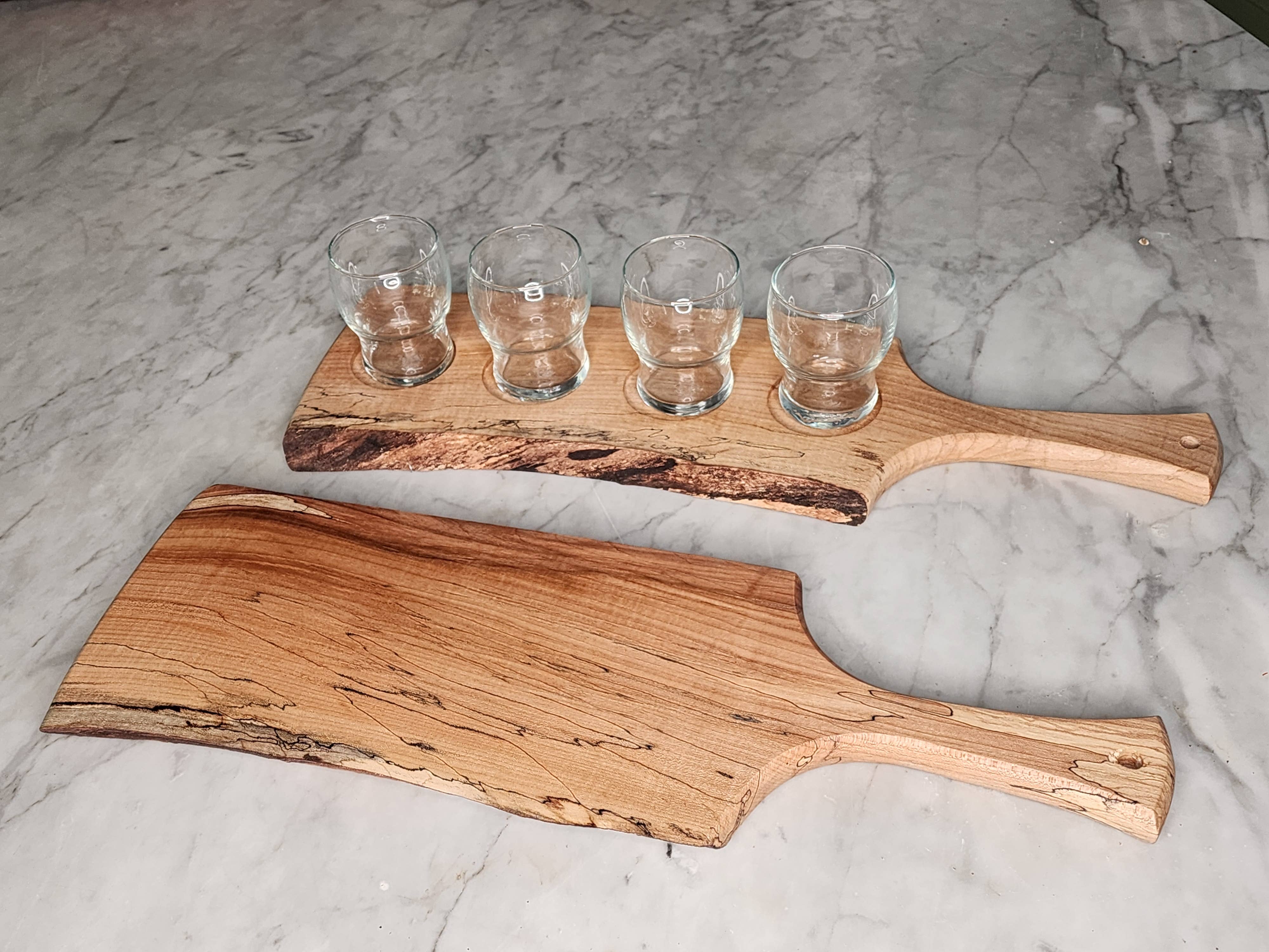 Petermans Boards and Bowls Inc. - Wholesale Cheese Board - 18" beer flight boards / charcuterie boards10