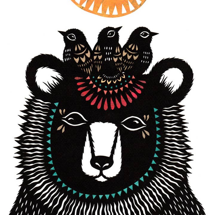 Best Nest - Impression artistique sur papier découpé 8 x 10 pouces pour la vente par Rural Pearl: Cut Paper Art by Angie Pickman