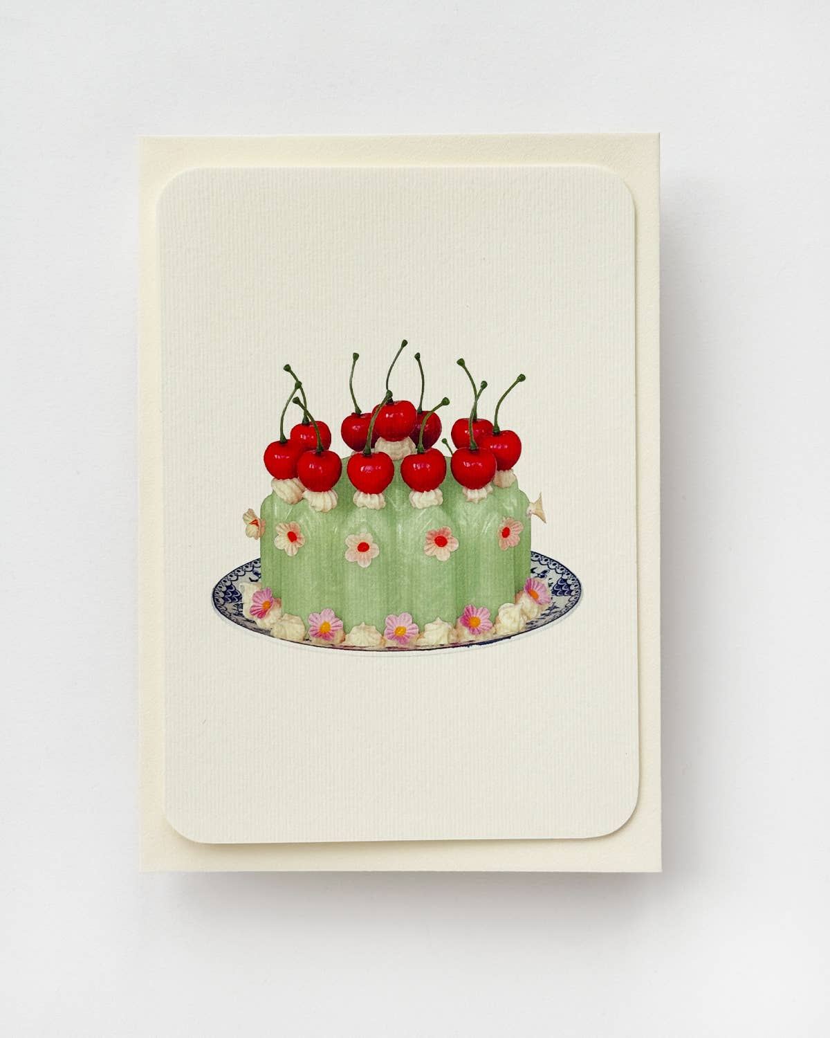 Canonbury Press – wholesale Birthday card – Chartreuse Cream Blancmange Greeting Card | Birthday Card1