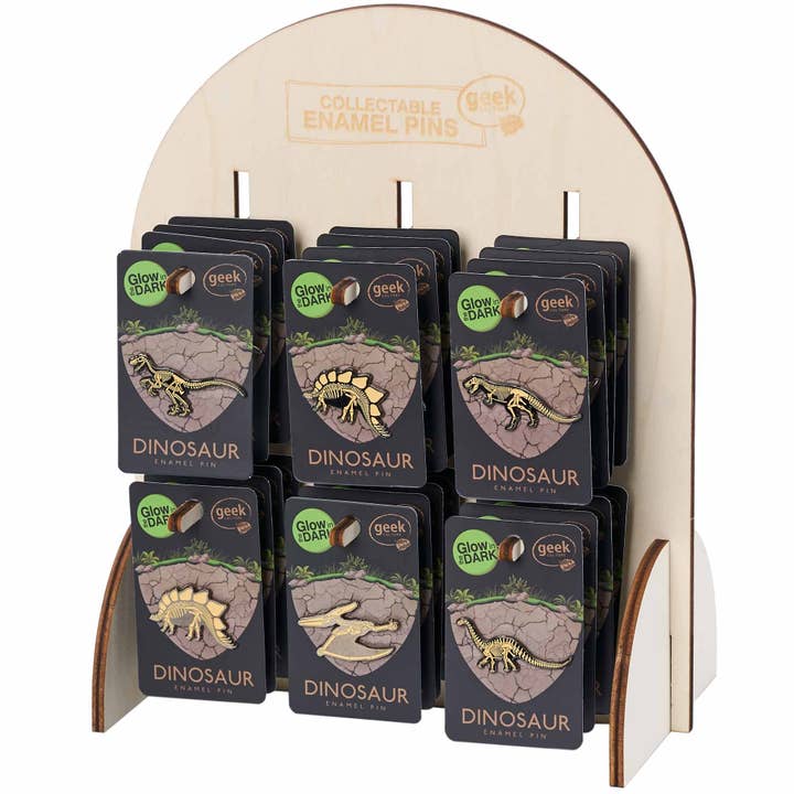 Heebie Jeebies USA - Wholesale Retailer Display - Kids & Baby - Ply Display Enamel Pin Stand Free With Unit of 306