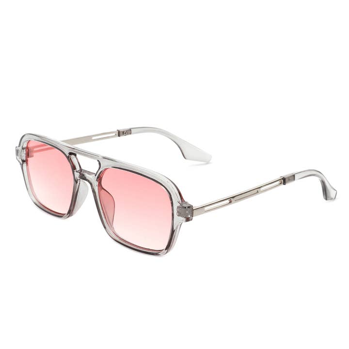 Cramilo Eyewear - Vente Lunettes de soleil – femme - Lunettes de soleil carrées style aviateur style aviateur rétro7