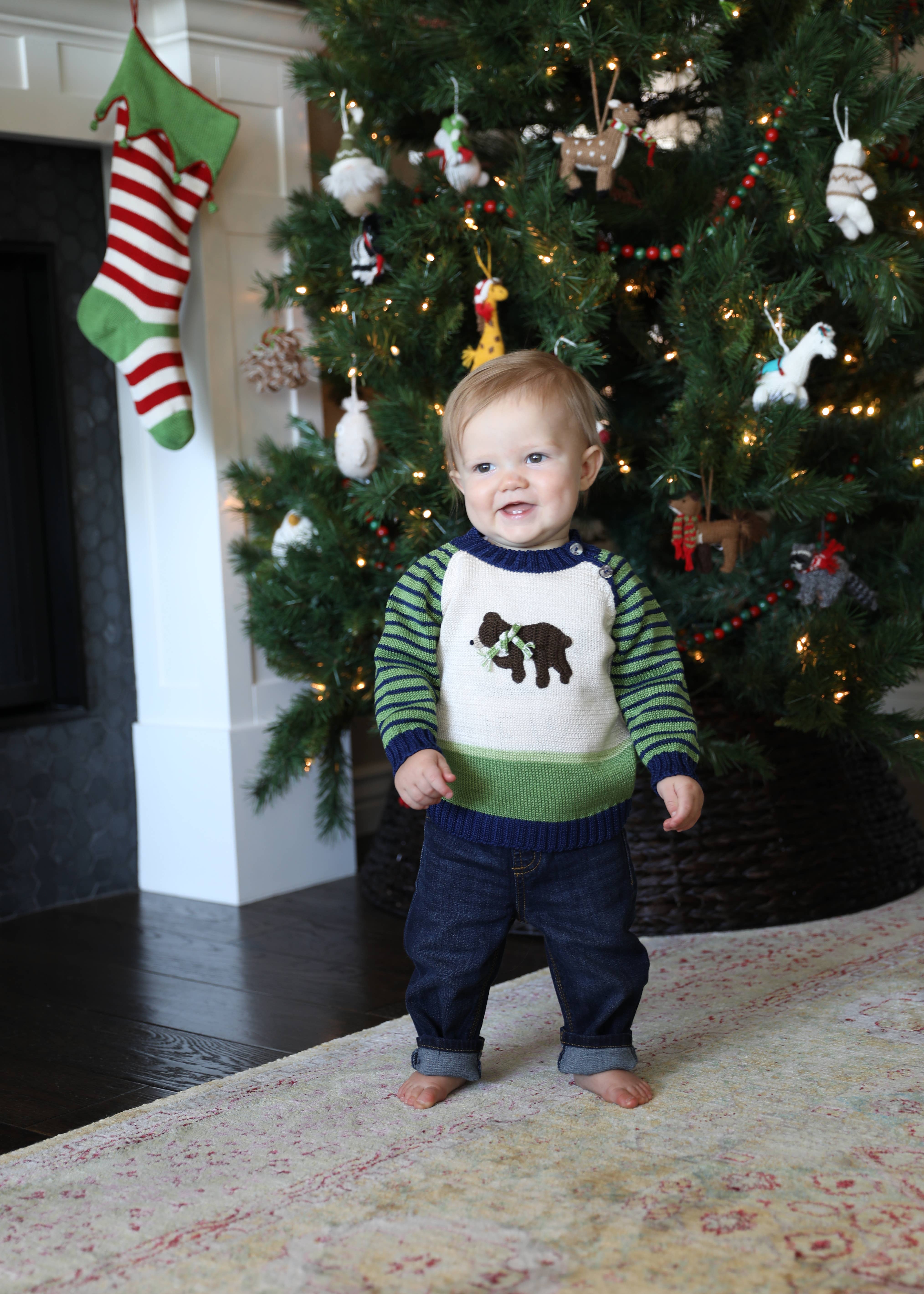 Melange Collection – Großhandel Strickpullover – Kinder – Bear Pullover1