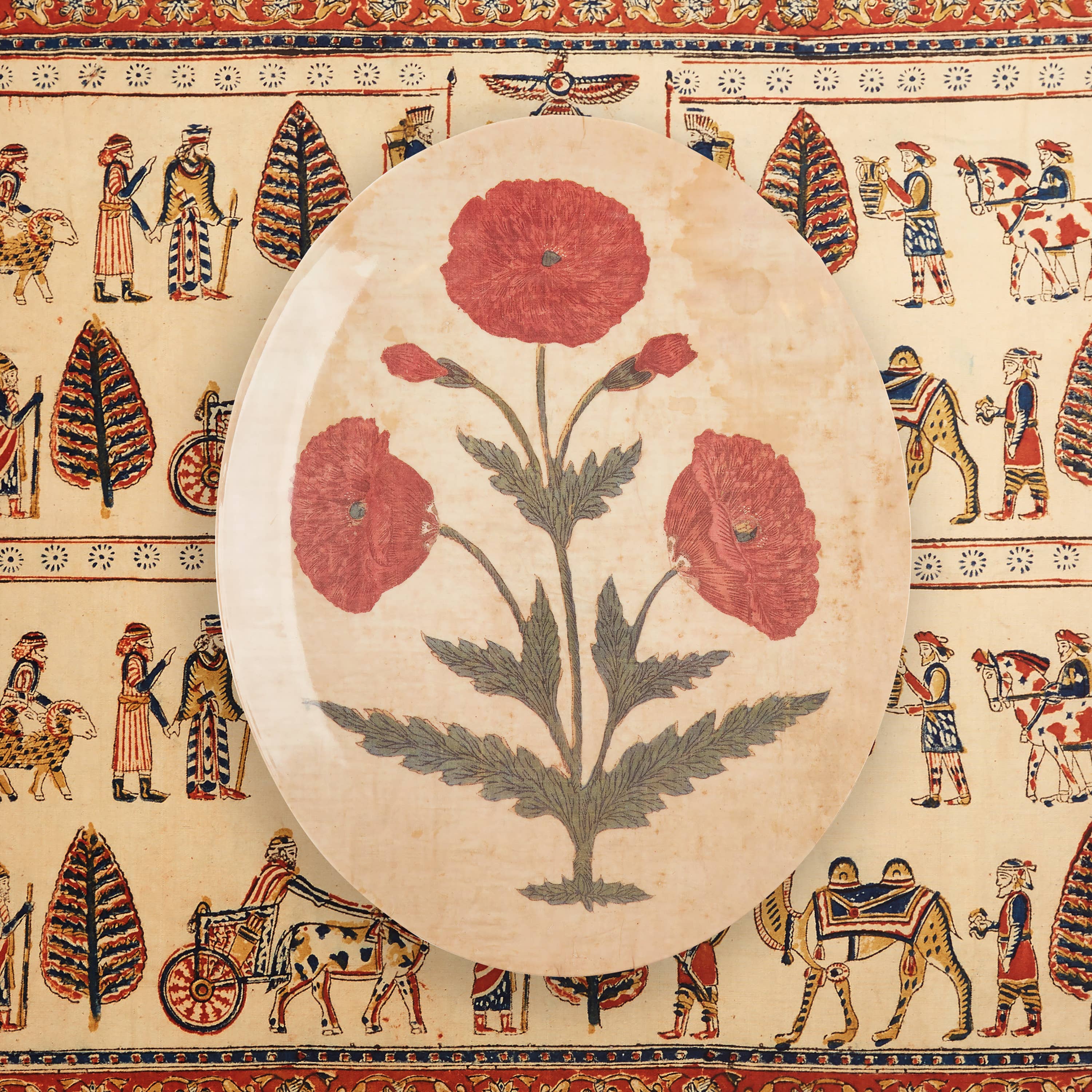 Siren Song - Wholesale Decorative Tray - MUGHAL OVAL TRAY2