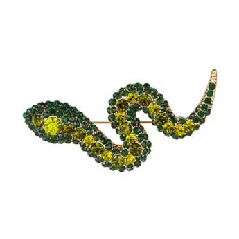 Glittrande orm-brosch för wholesale av Sansira Jewelry
