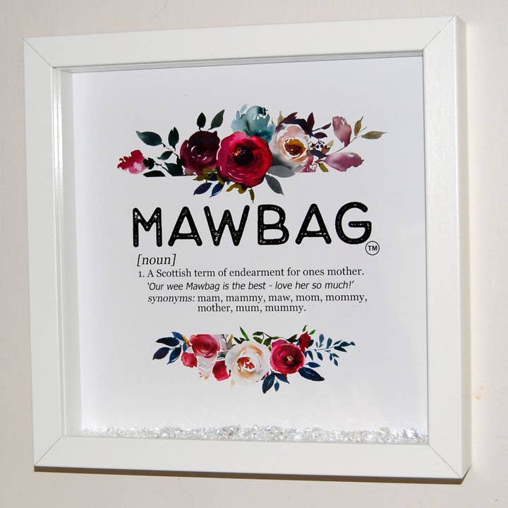 Mawbag ® Definition Framed Print - White Frame for wholesale by Mawbag