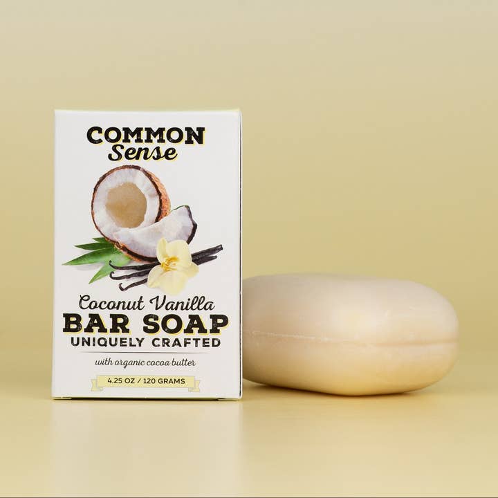 Barre Triple Moulue Noix de Coco Vanille pour la vente par Common Sense Soap