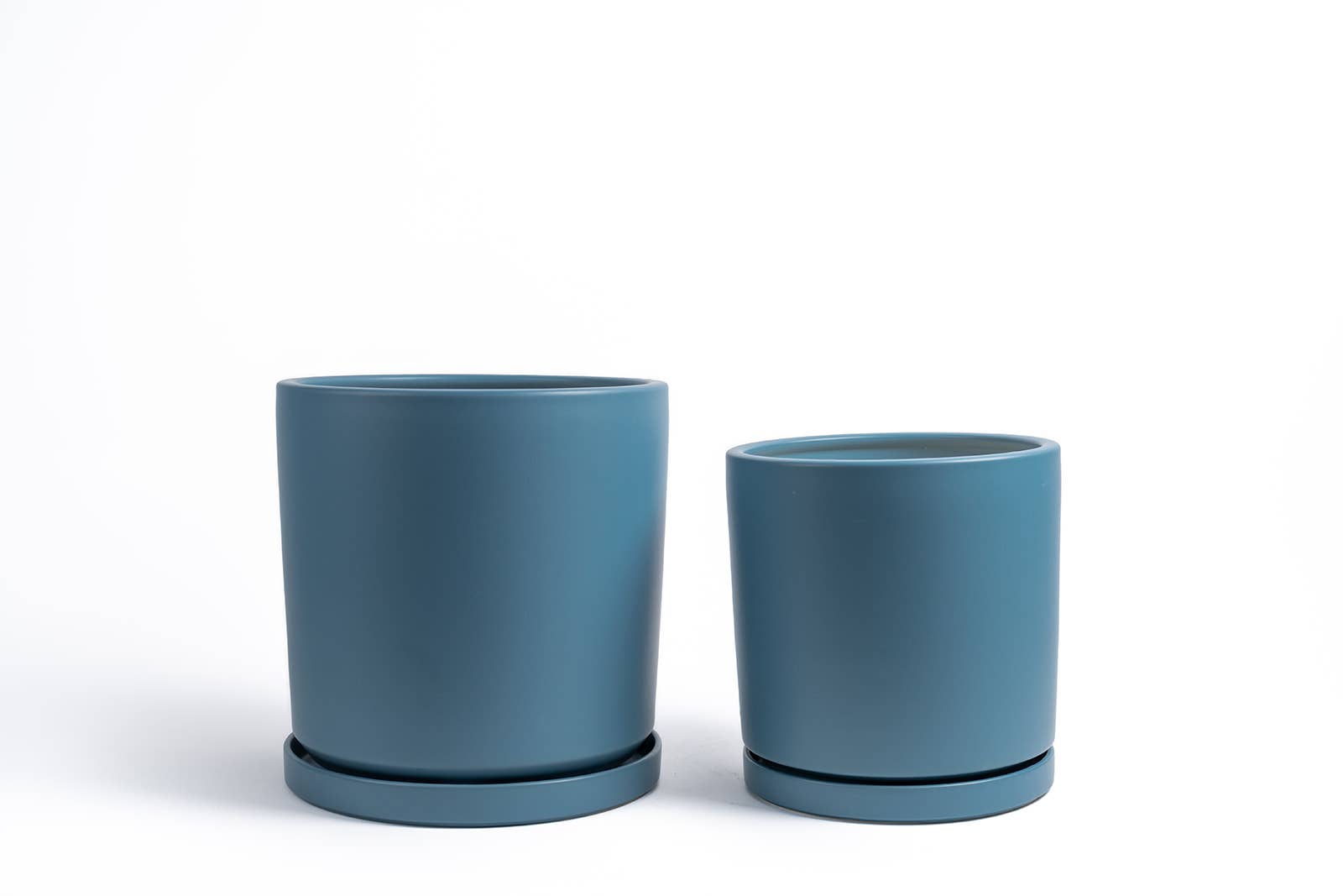 Momma Pots - Vente Pot - Pots cylindriques de 10,5 pouces (1 pièce) et 12,5 pouces (1 pièce) avec soucoupes à eau22