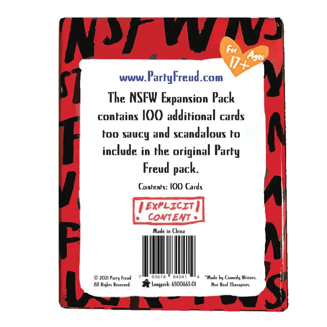 PARTY FREUD - Vente Jeux de cartes - Pack d'extension NSFW PARTY FREUD1