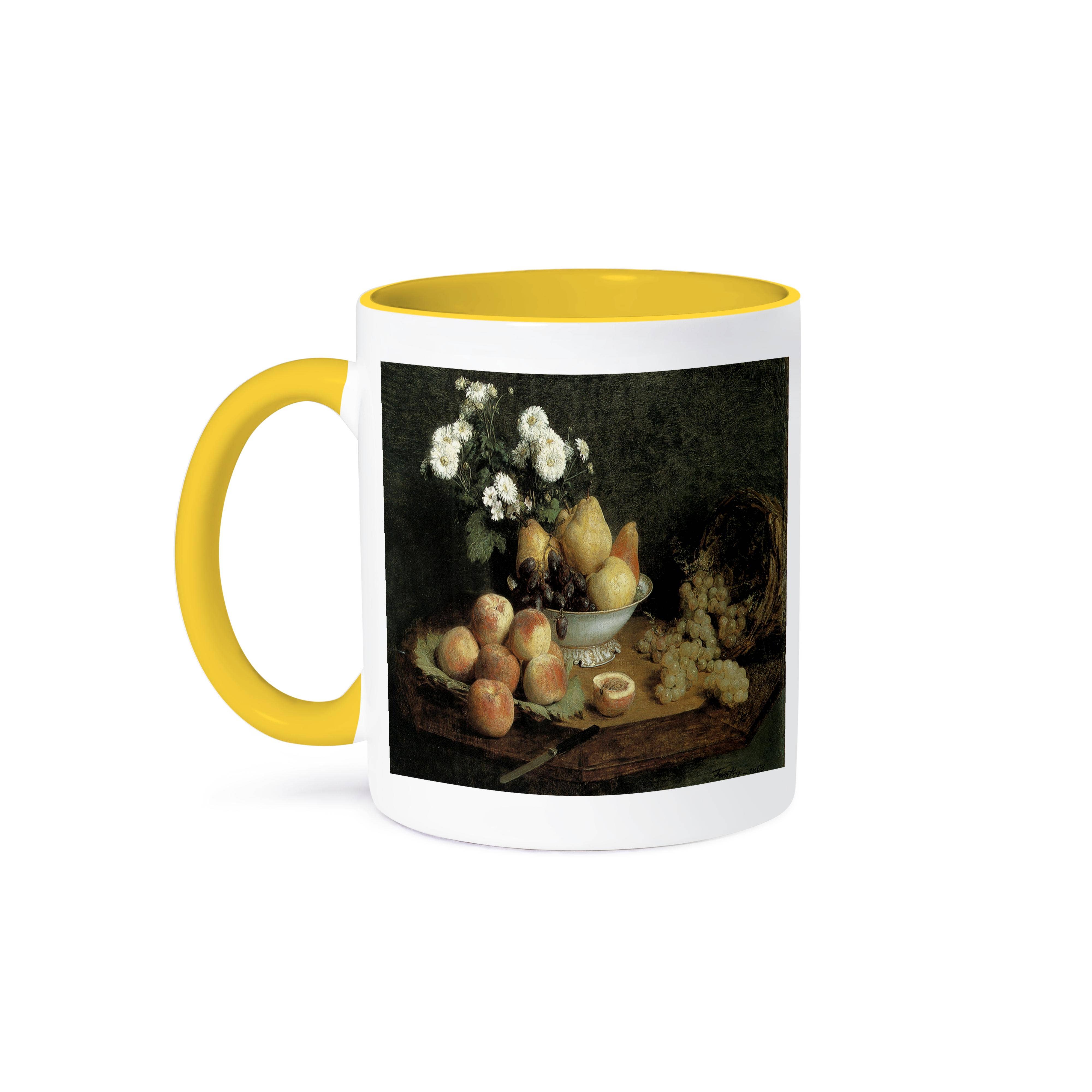 3dRose - Wholesale Coffee Mug - 3dRose, Flowers and Fruit on a Table by Henri Fantin-Latour, Mug0