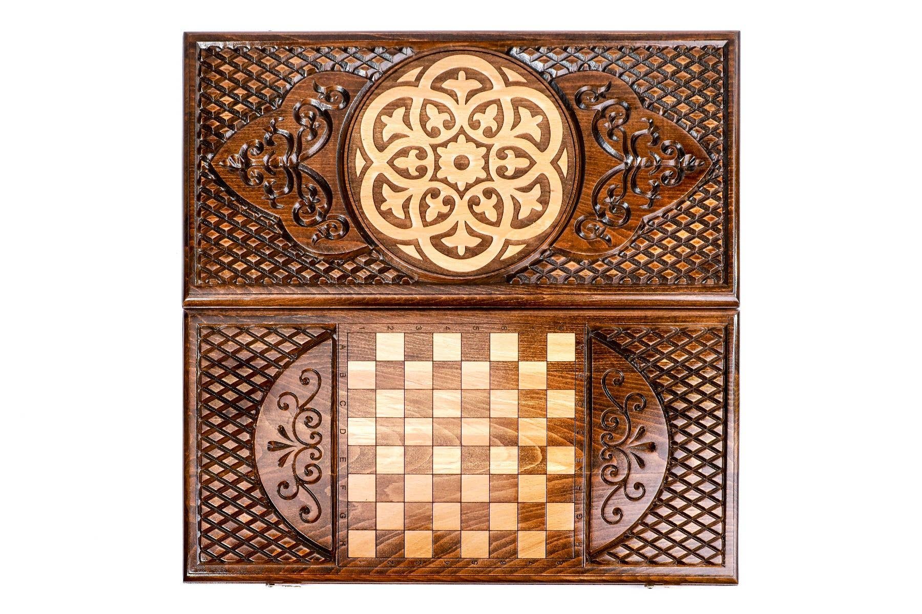 Hrachya Ohanyan – wholesale Brädspel – Handgjorda backgammon prydnad (Nardi) 24" x 24" x 2"13