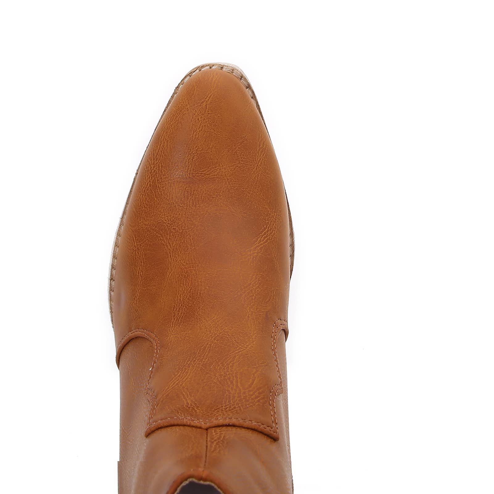 Shop Lev - Vente Bottines – femme - Bottes Western zippées en cuir PU à talons carrés pour femmes1