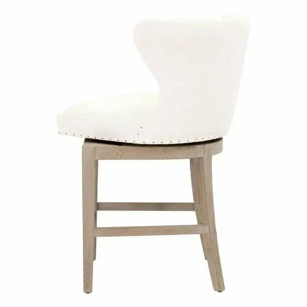 LOOMLAN - Wholesale Stool - Milton Swivel Counter Stool LiveSmart White6
