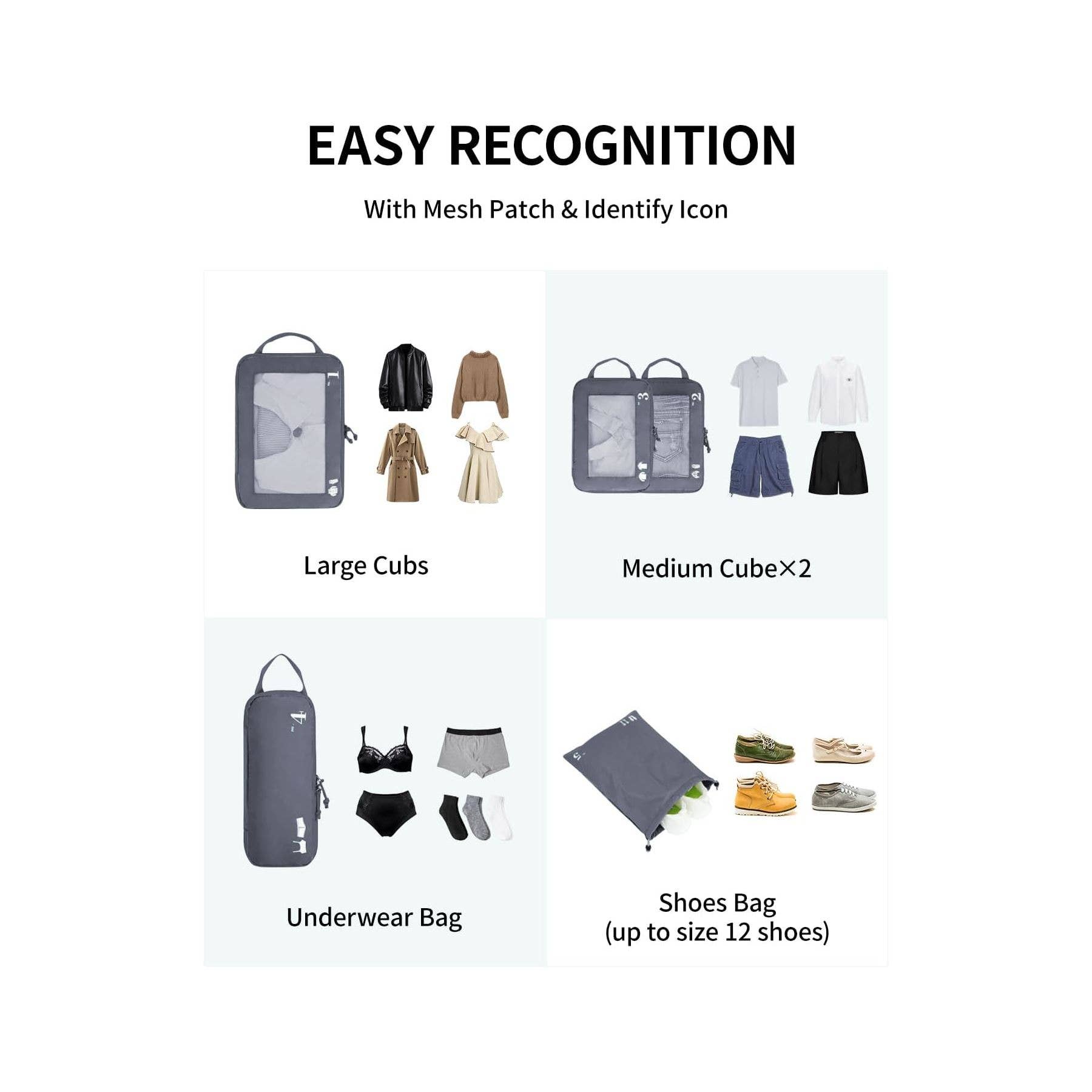 NARWEY INC - Wholesale Packing Cube - 5 Set Compression Packing Cubes for Suitcases Organiser Bags34