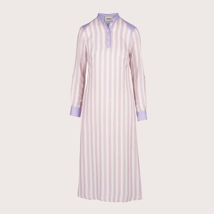 The Missdasha Dress - Lavender Spotted Stripes for wholesale by ODAY