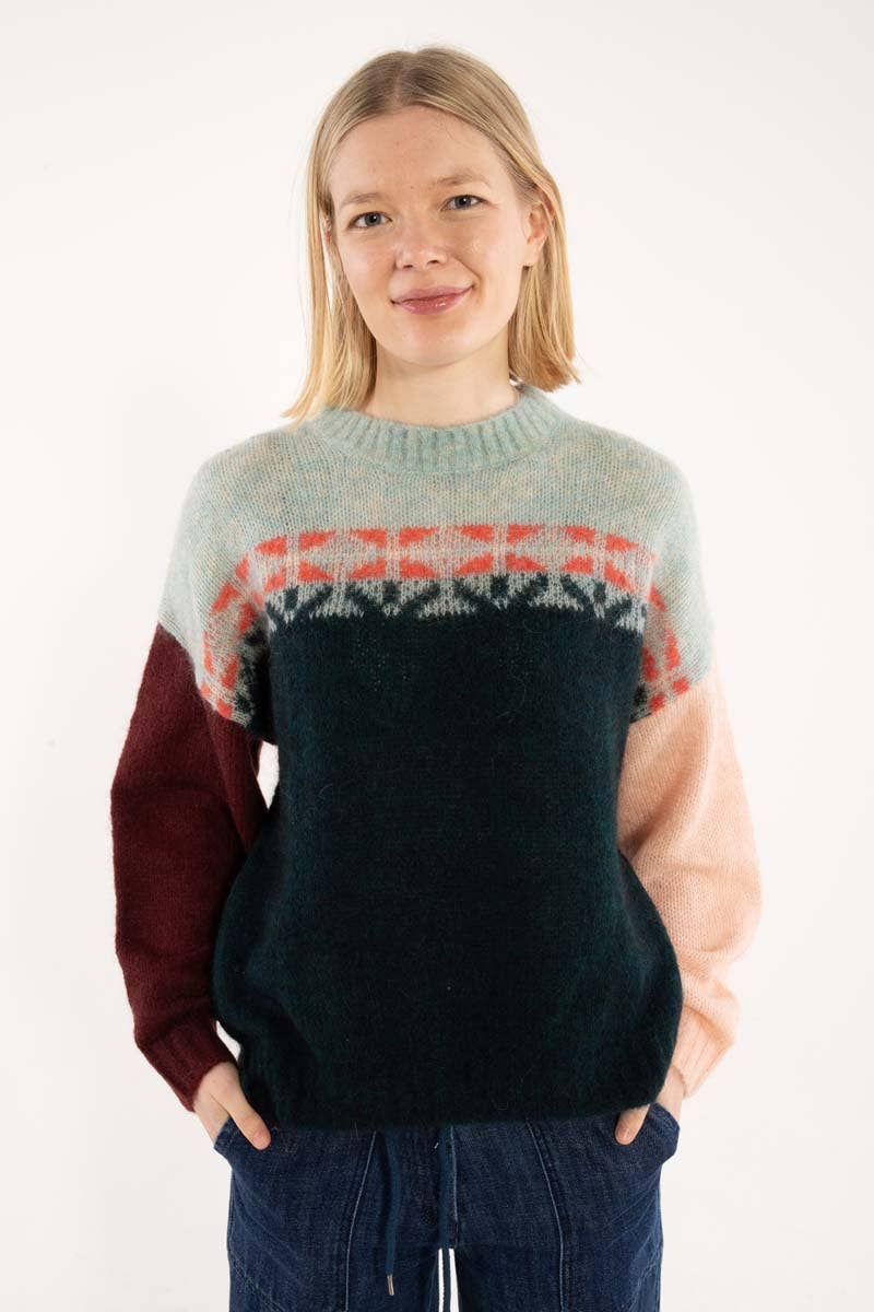 Danefae København - Wholesale Knit Sweater - Women's - Danebloom Alpaca Sweater Multi0