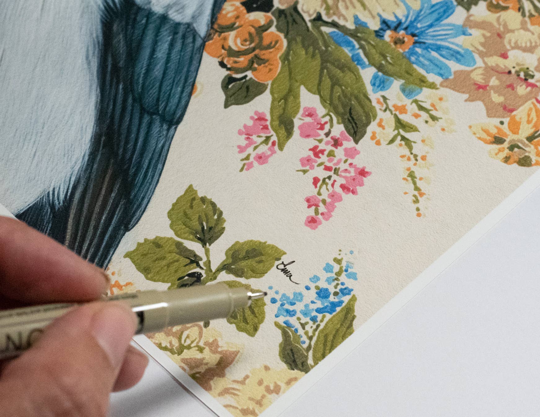 Emily Uchytil – Engroshandel Kunsttryk – Magpie - Kunsttryk - Fugleillustration3