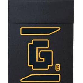Black & Yellow Lycra Sticker Wallet for wholesale by Gameday Global