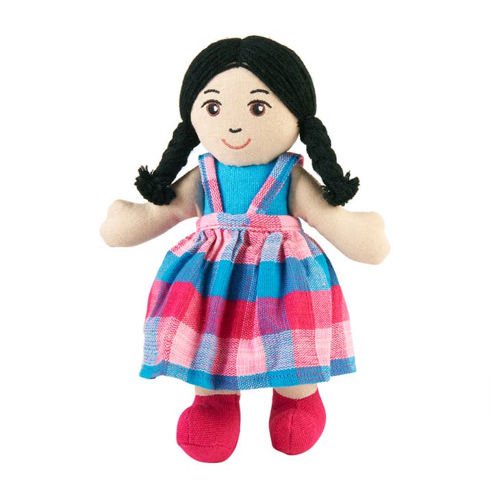 Lanka Kade (UK) Ltd – wholesale Doll – Kids – Rag doll - girl with white skin and black hair