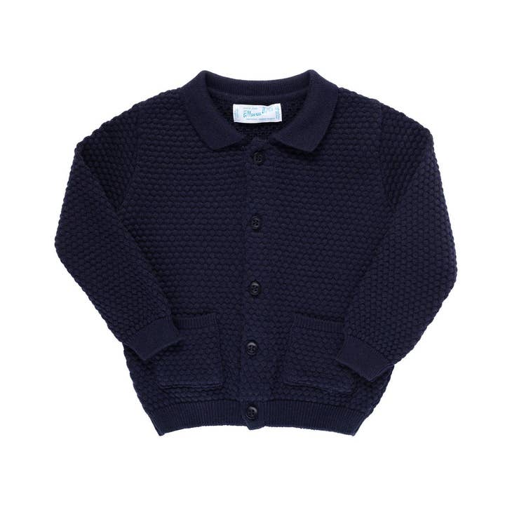 Feltman Brothers - Wholesale Cardigan - Baby - Baby & Toddler Boys & Girls Collared Popcorn Knit Cardigan
