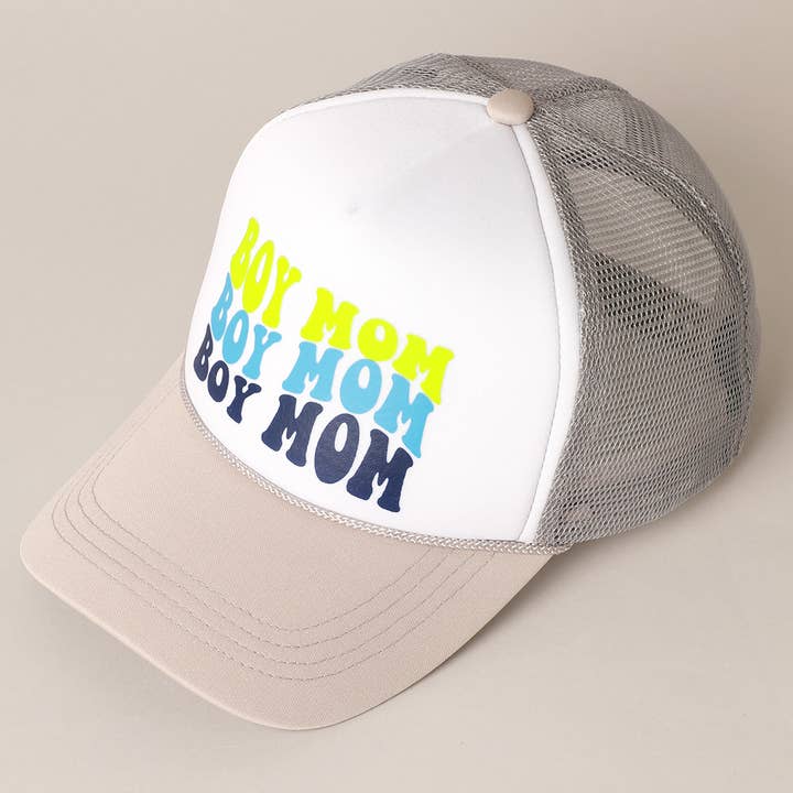 Fashion City - Wholesale Trucker Hat - Women's - BOY MOM Foam Trucker Hat
