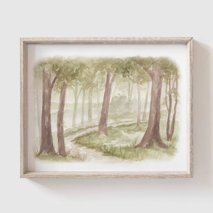 Forest Scene' Art Print (Our Little Adventures) for wholesale by Tabitha Paige