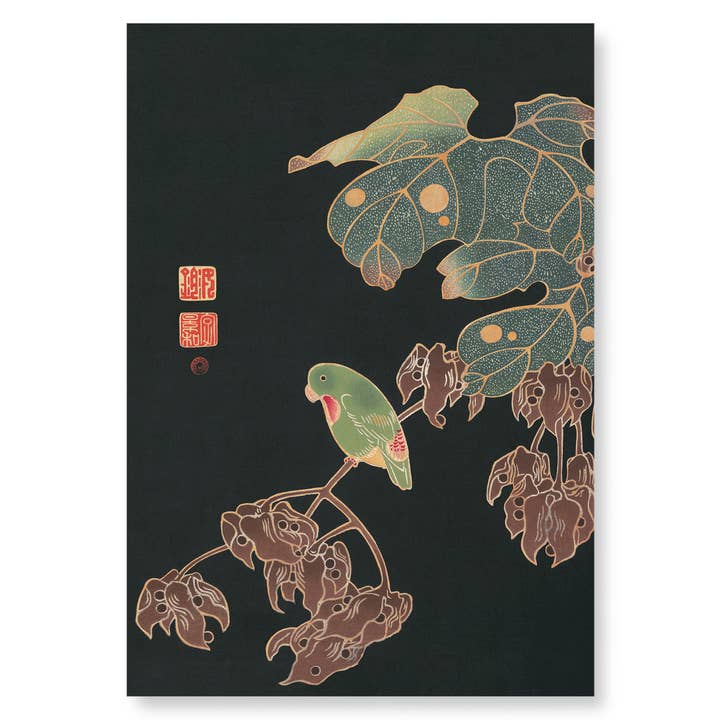 PAROQUET (C.1900): Japanese Art Print for wholesale by Ezen Trade
