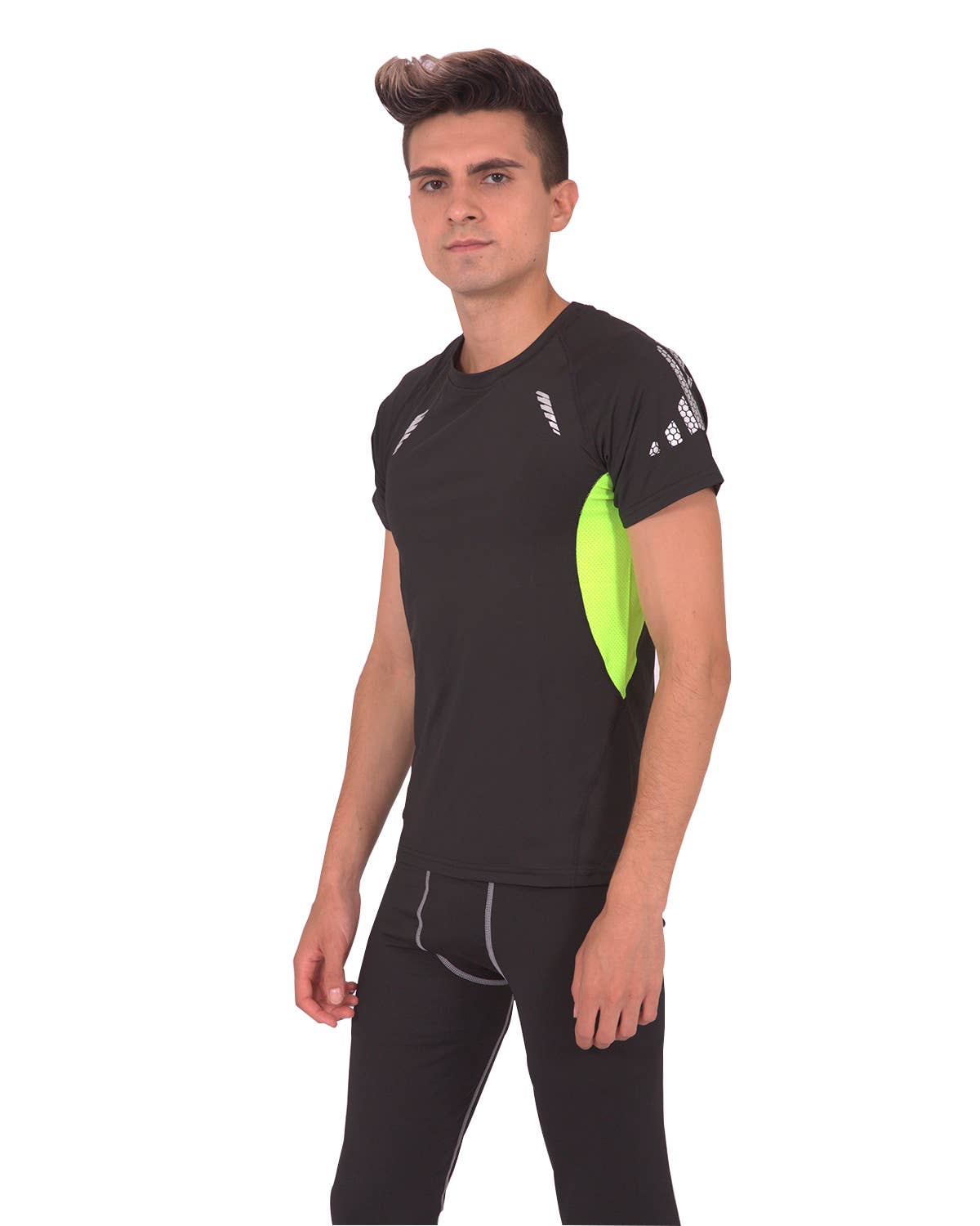 Savoy Active - Vente Chemise – homme - Tshirt Schuyler - Noir & Jaune0