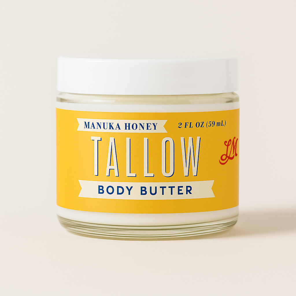 May's Market @ TLM - Wholesale Body Balm/Butter - Manuka Honey + Rosehip Tallow Body Butter – Deeply Nourishing & Repairing Natural Skincare6