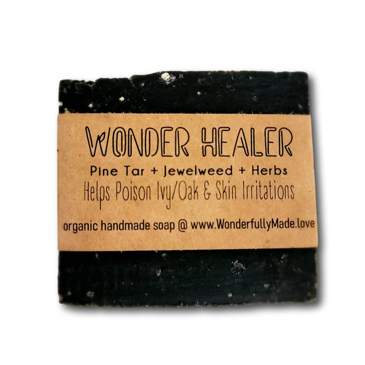 Wonderfully Made .love - Vente Pains de savon - Savon Merveilleux Guérisseur | Goudron de Pin | Impatiente | Herbes | Avoine Colloïdale | pour l'Herbe à Puce et autres Affections Cutanées2