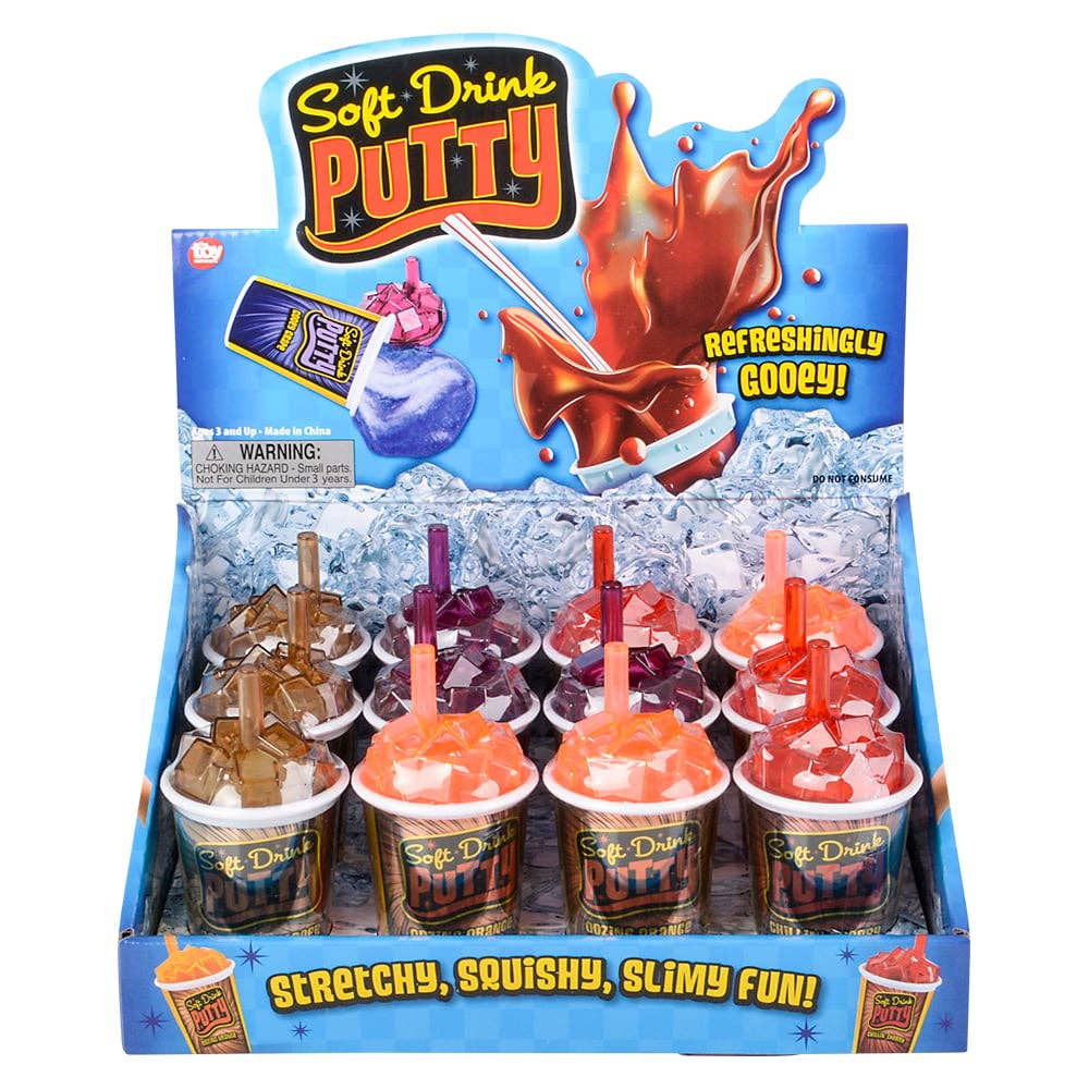 La Luna Bella - Toys - Wholesale Putty/Slime - Kids - 4" SOFT DRINK PUTTY LLB Slime & Putty2