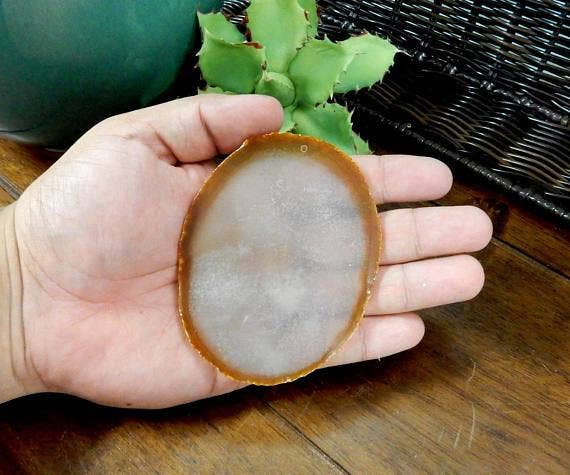Rock Paradise - Wholesale Spiritual Stone/Crystal - Agate Slices -Top Drilled - Size #2 LARGE AGATE - Crystal Craft Supply22