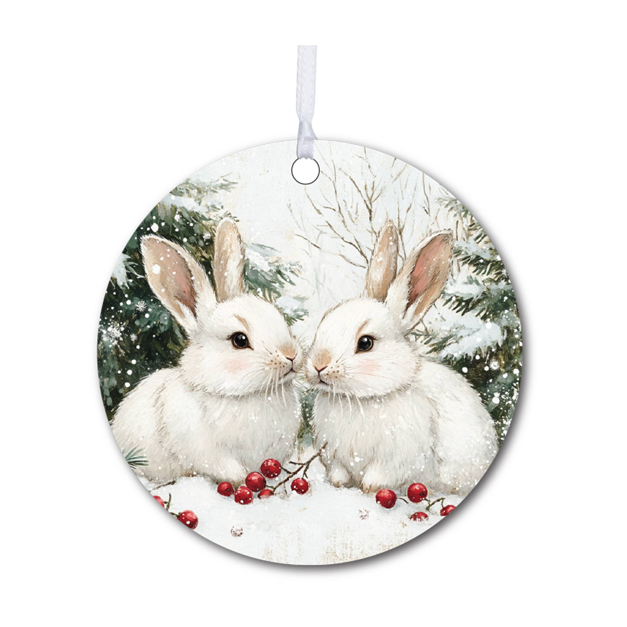 LifeSong Milestones - Wholesale Ornament - Christmas Bunny Ornament for Home Holiday Decor0