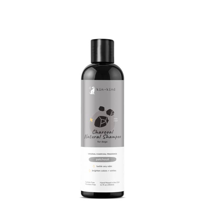 Alamo Pet Experts - Wholesale Pet Shampoo - Dog - KIN Patchouli (Charcoal Deep Clean Natural Shampoo for Dogs)