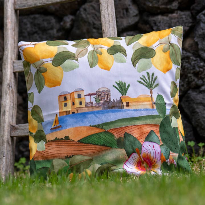 Cushion Cover 45x45 cm Mediterranean Essence Sicily for wholesale by Olivia Home