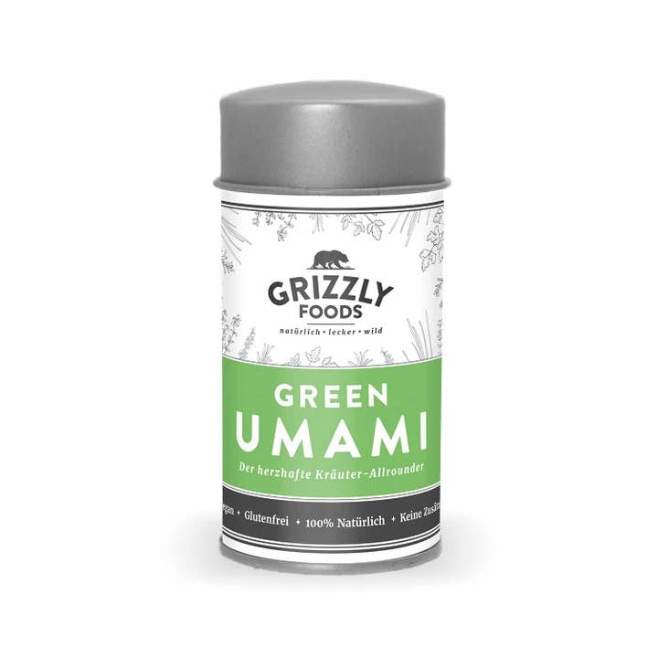 Green UMAMI spice mix for wholesale by Grizzly Foods