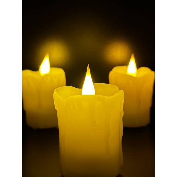 Serene Lights - Wholesale Lantern - Indian Jungle, Decorative Candle Holder – Laser Etched, Handmade Wood Veneer, Rechargeable LED Candle
8