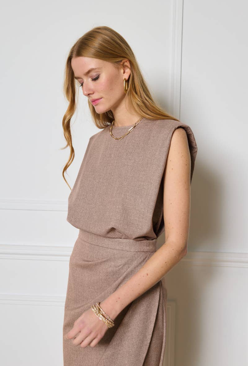 LULUMARY – wholesale Stickad topp - Dam – Strukturerad topp GL0203