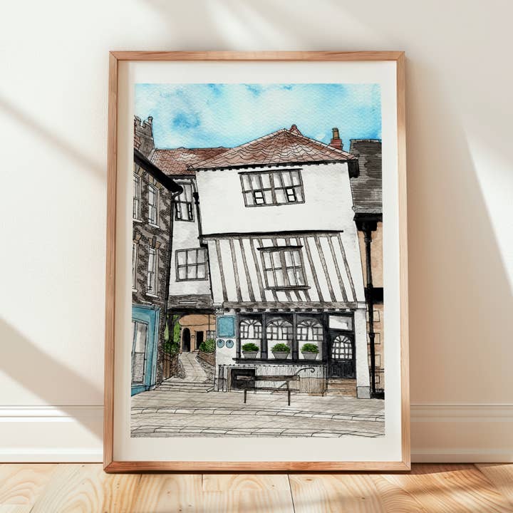 Augustine Stewards House, Norwich for wholesale by By Hope Illustrated