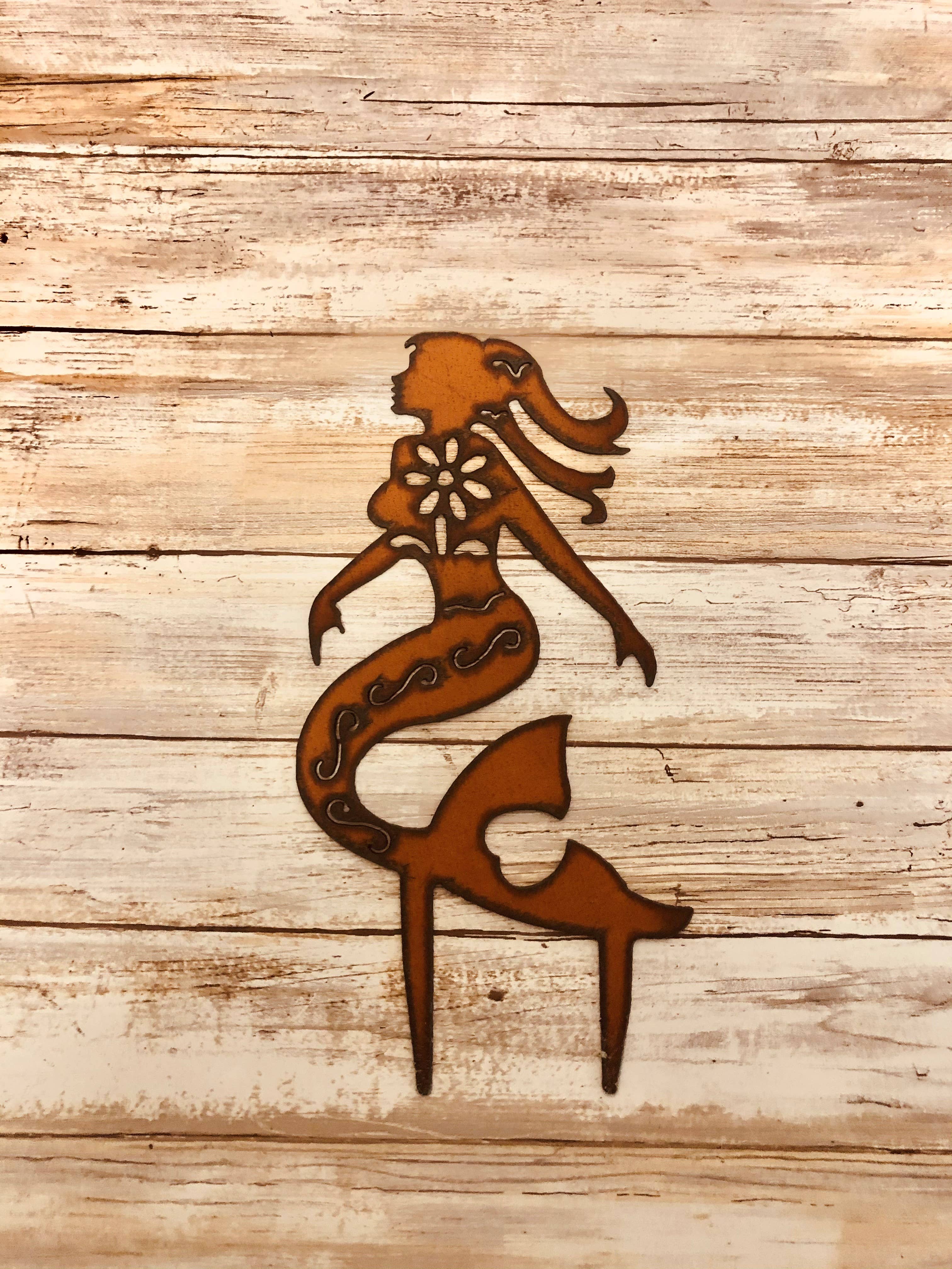 Universal Ironworks USA - Wholesale Garden/Lawn Stake - Mermaid Garden Friend Nautical Yard Stake1