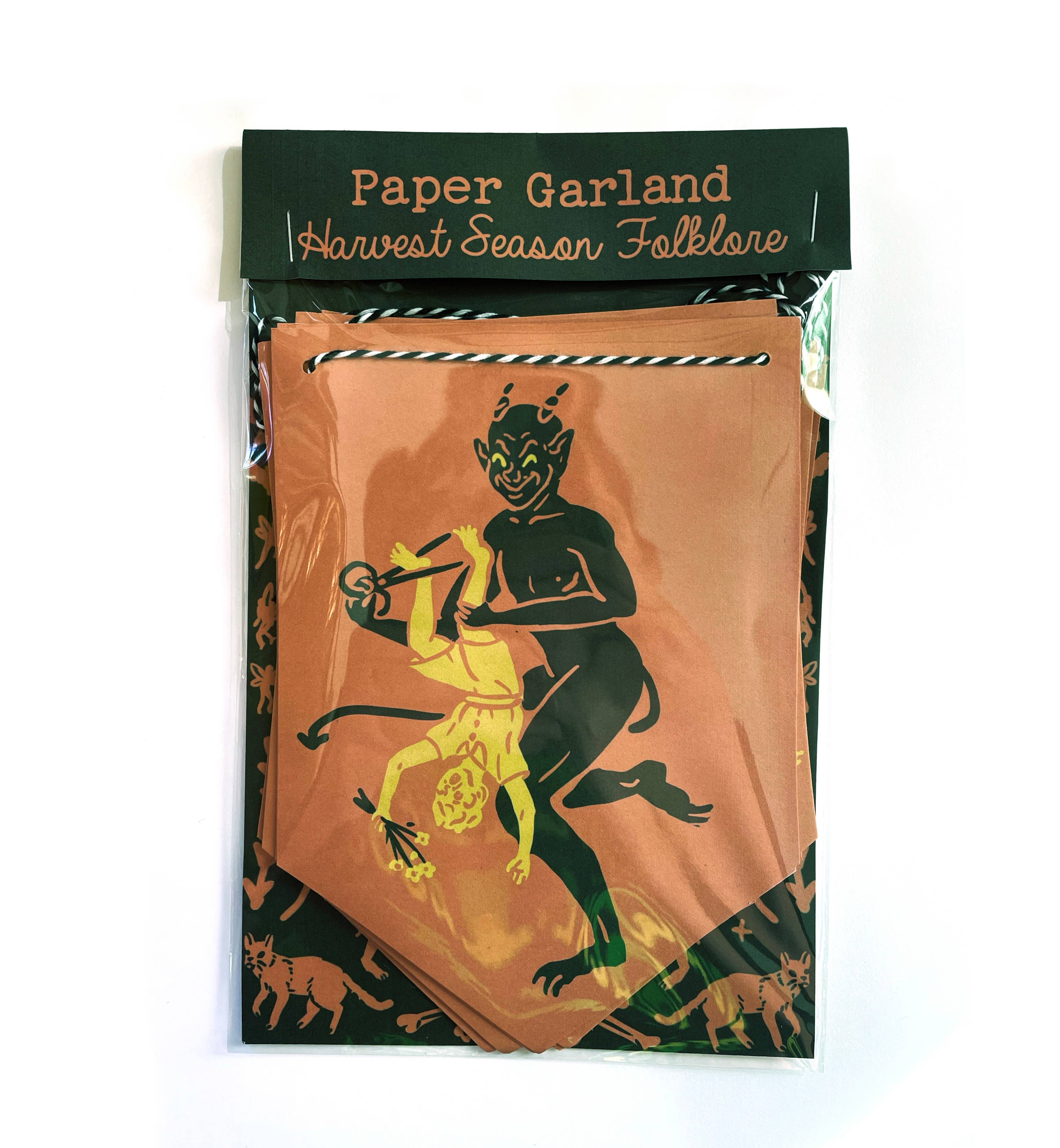 Hissing Mink - Wholesale Bunting/Garland - Harvest Season Folklore Paper Garland1