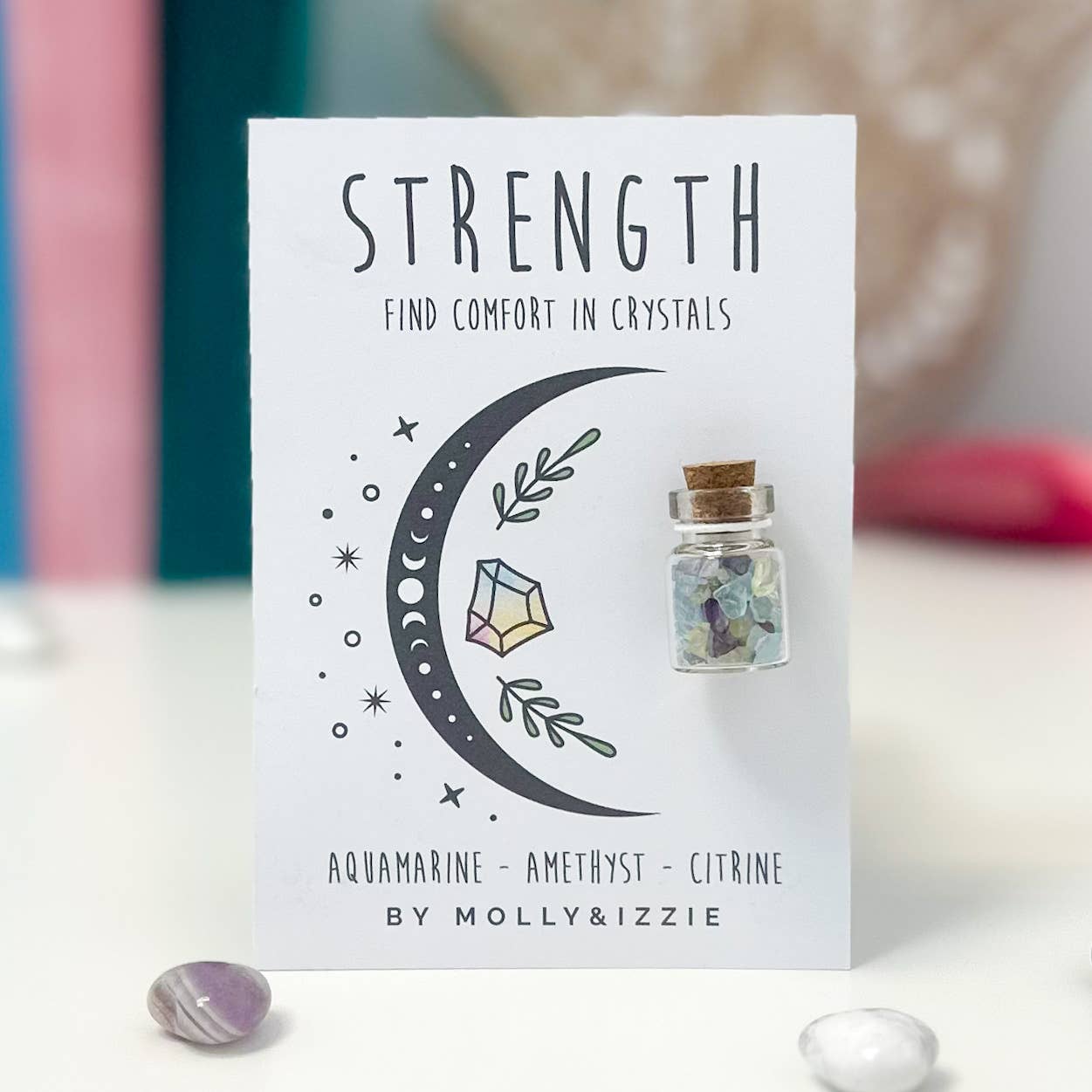by Molly&Izzie – wholesale Spiritual stone/crystal – Jar Of Crystals - Strength
