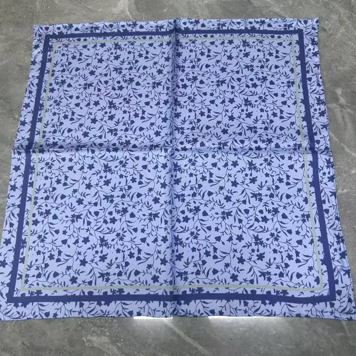 Hand-Rolled Silk Twill Square Scarf - SS53-HH-044 for wholesale by SueSilkHK