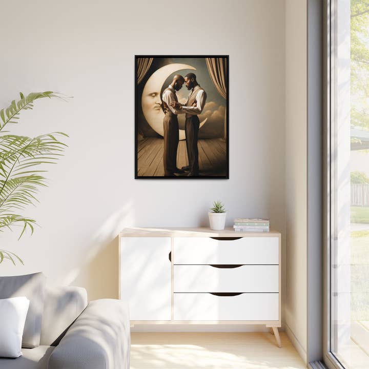 Walt & Pete - Wholesale Art Print - Missing Art Studies - Man In The Moon 00222