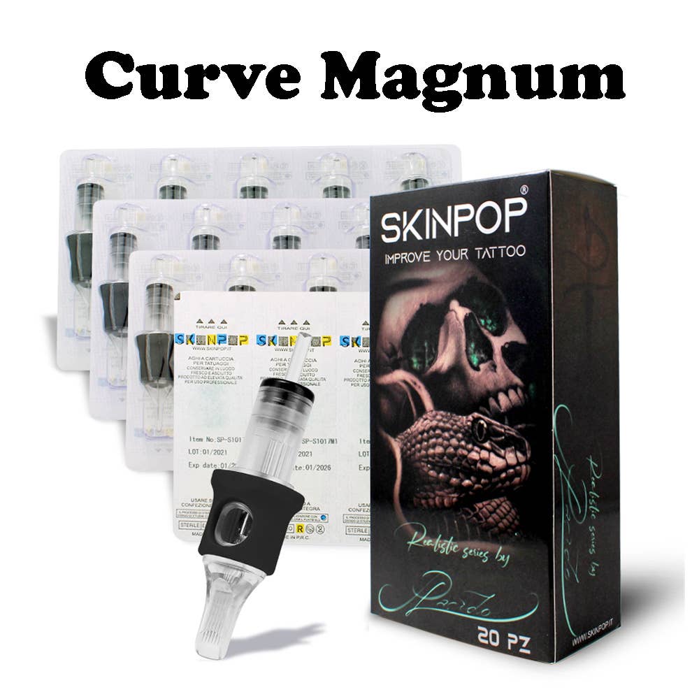 SKINPOP – Cuidados/pomada de tatuagem por atacado – Cartuchos para tatuagem estilo realista SKINPOP por Placido8