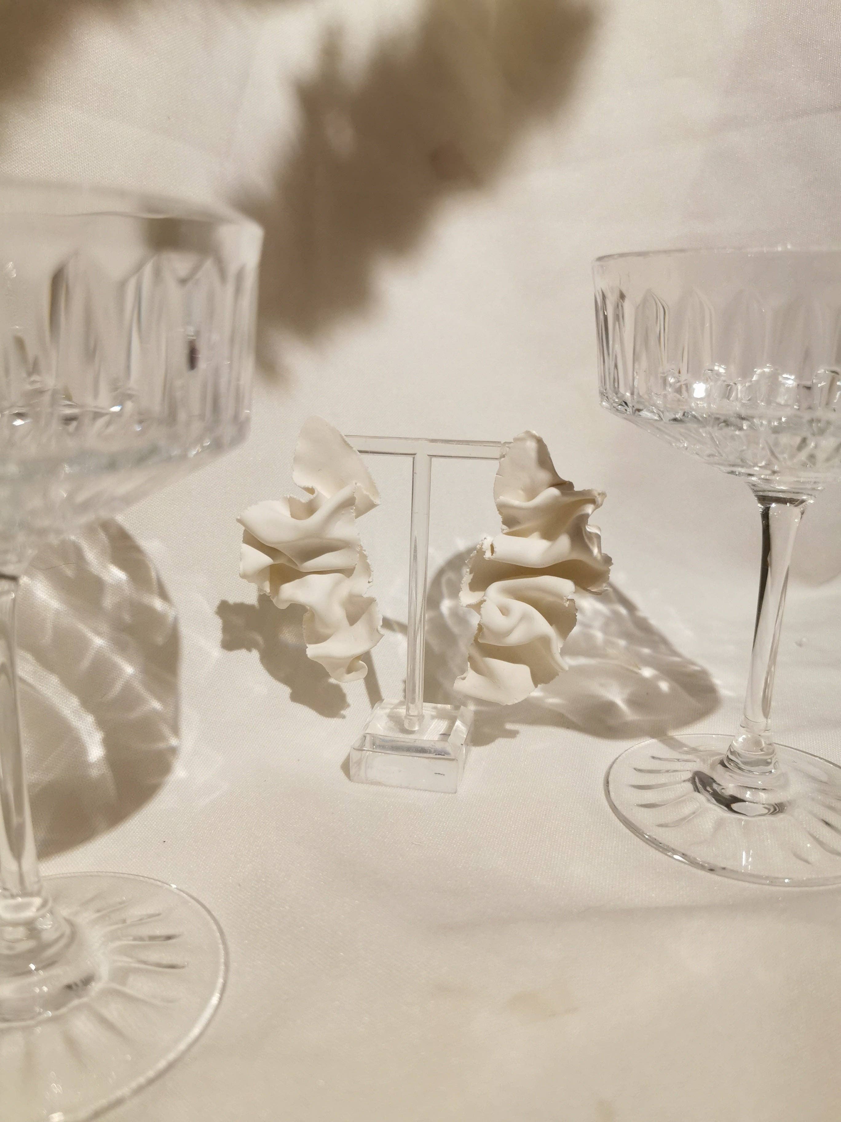 Annorlunda Creations - Wholesale Dangle Earrings - CREASE NO4 in CREAM2